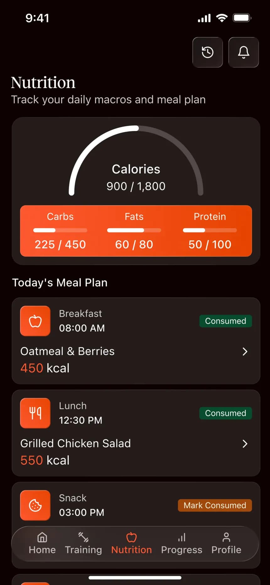 Blaze — Nutrition